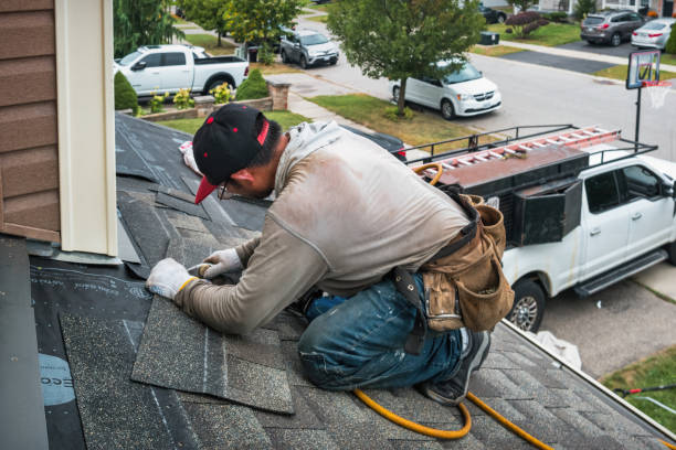 Professional Roof Replacement technician working in Canal Winchester, OH